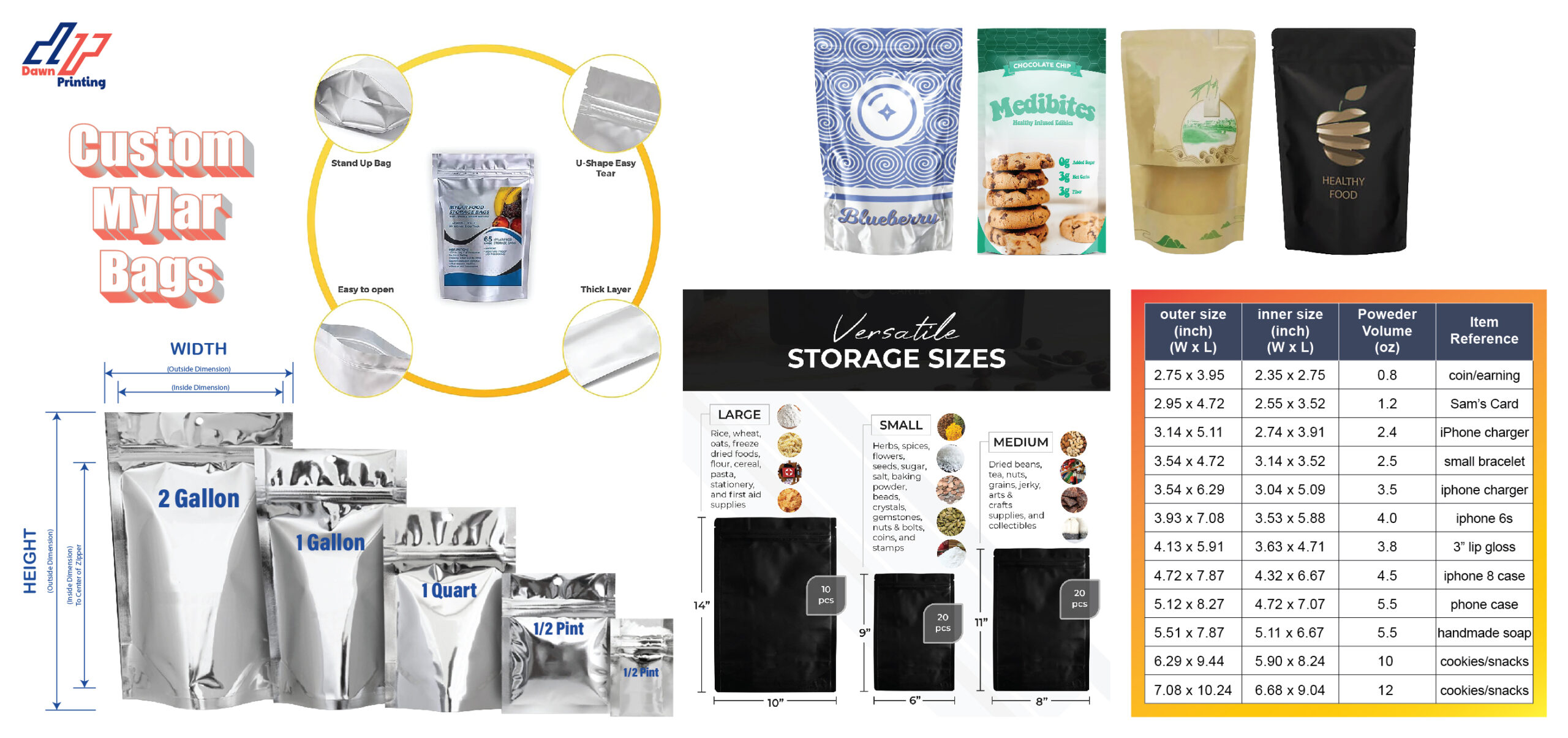 What are Custom Mylar Bags? An Ultimate Size Guide 
