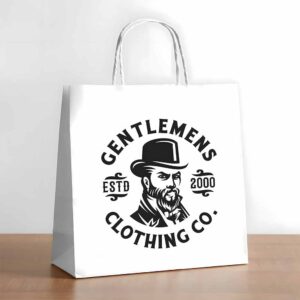 Custom White Paper Bags